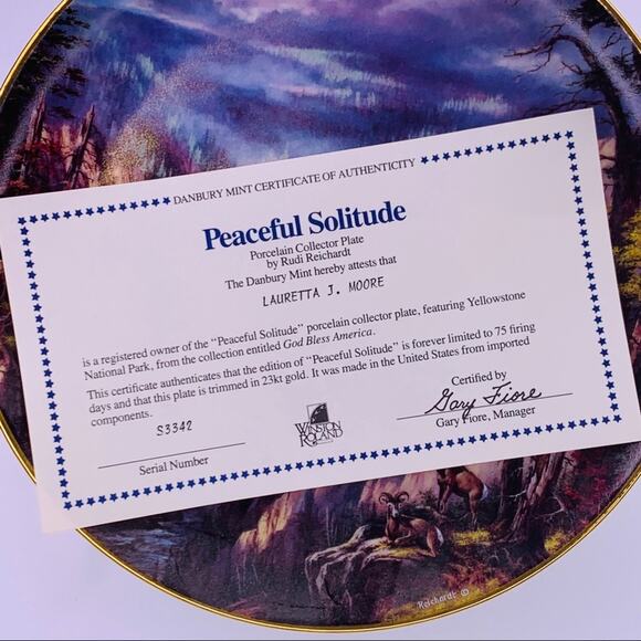 Peaceful Solitude Winston Roland God Bless America - Picture 7 of 9